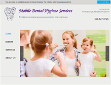 Tablet Screenshot of mobiledentalhygiene.com